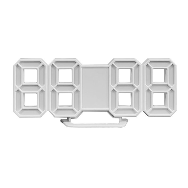 1 st 3D LED digital väggklocka liten väckarklocka fjärrkontroll