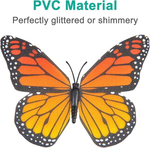 Monarkfjärilsdekorationer, Premium Orange Artificial Monarch