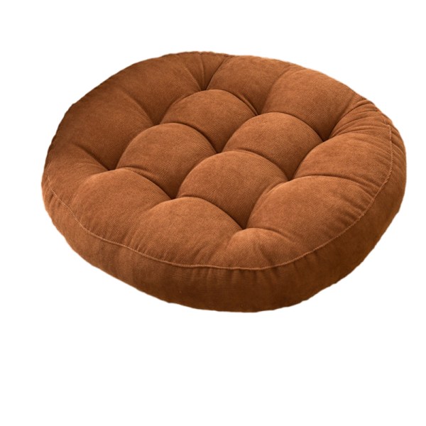 Tykk fløyel rund tatami pute (45*45cm) Curry