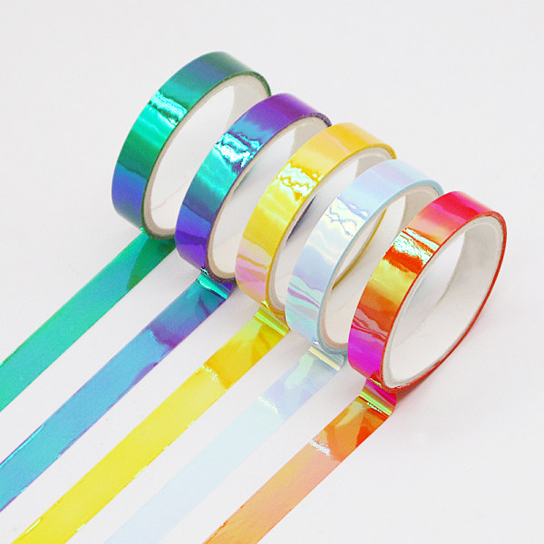 3 stycken färglaser-regnbågsband för gradvis byte av färgband cre