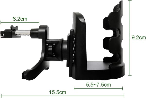 2-pakning bilkoppholder, justerbar bil luftventilfesteholder for B