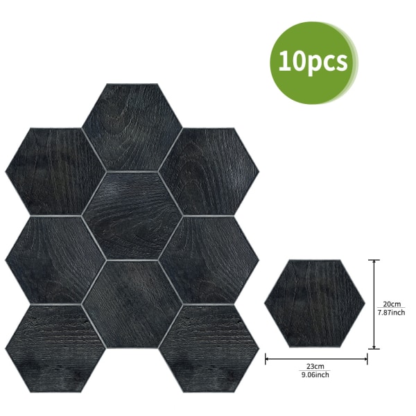 10 st 20*23cm/7,87*9,06\" nya förtjockade hexagonala skumflottör