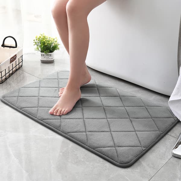 Memory Foam Bademåtte, Kontur Kommode Tæppe, Blødt og Behageligt,