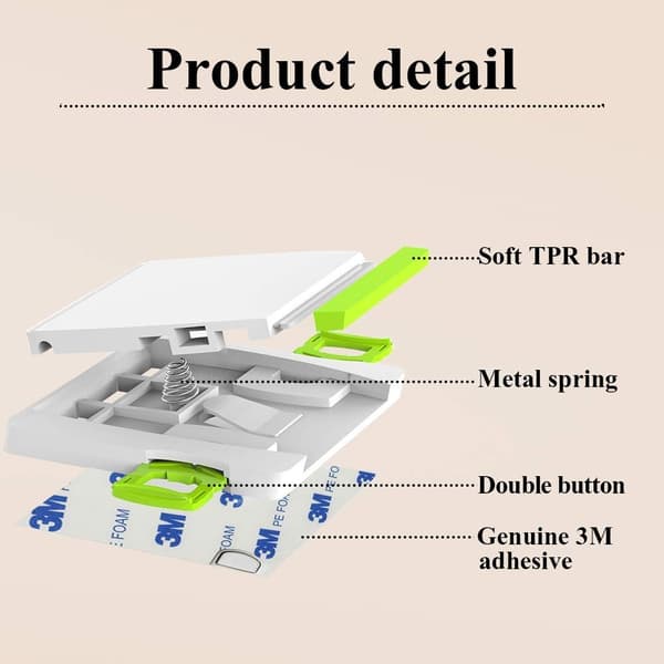 4-pack barnsäkra skjutbara fönsterlås