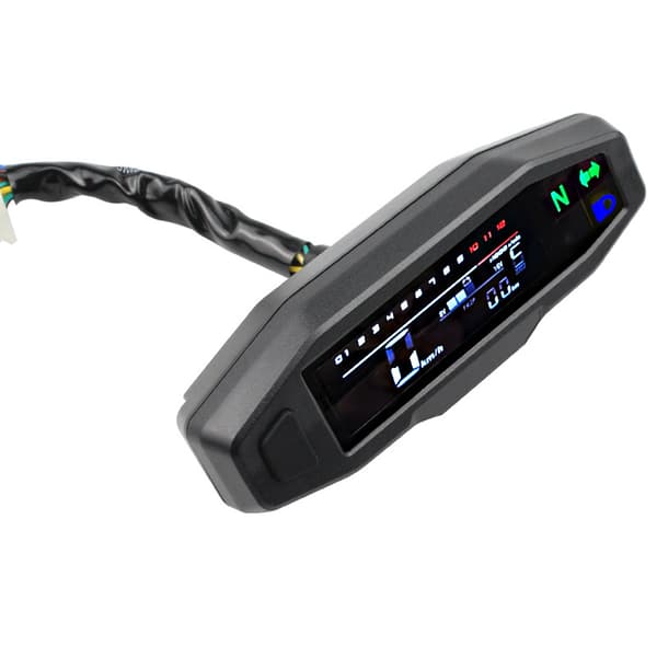 Universal Motorcykel Digital Varvräknare LCD-display Förgasare D