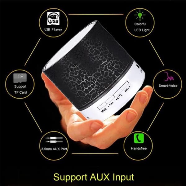 Bluetooth-kaiutin, pieni kannettava langaton Bluetooth-kaiutin, Ba