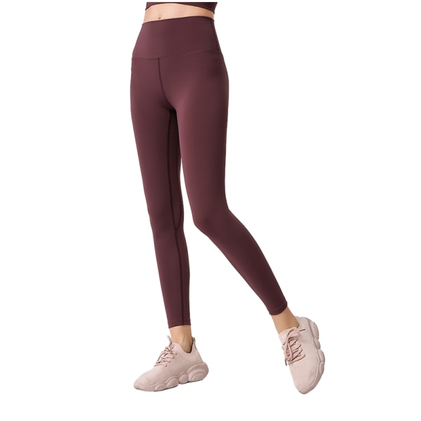 Stretch High Waist Skinny Running Athletic Pants - Curry XL