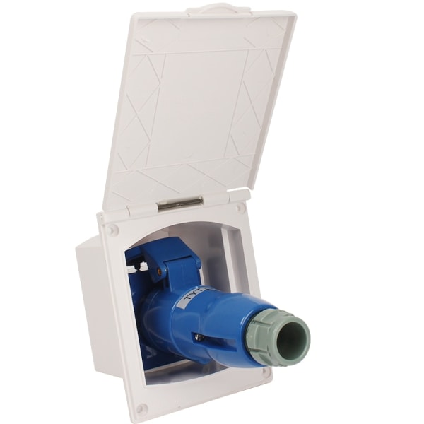 RV Camper 220V-240V 16A Udvendig Flush Hook Up Vandtæt Strøm