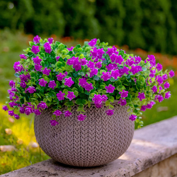 12 stk. Bundt Kunstige Udendørs Planter Kunstige Blomster