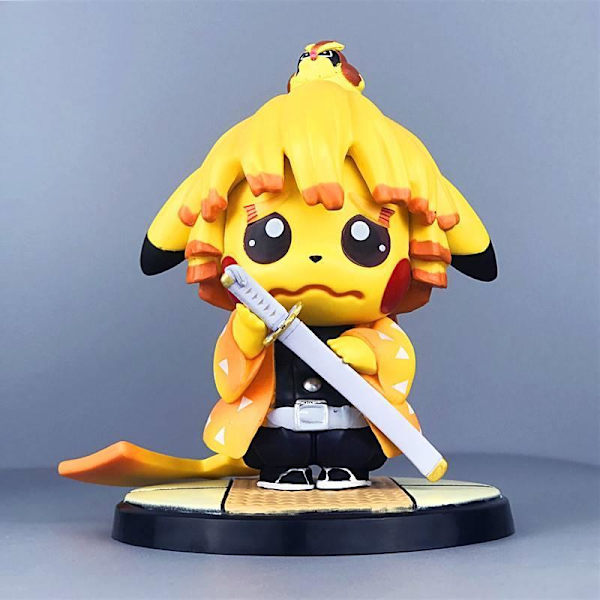 Ghost Killing Blade Manuaalinen Pikachu COS Puku Malli (1)