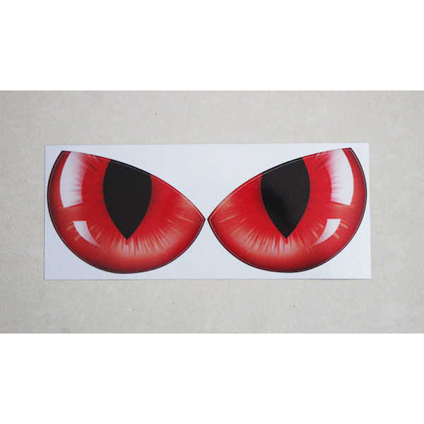 Reflekterande bilsticker Bilsticker backspegel Ögon Rolig 3D
