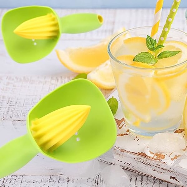 Citruspresser med filter til kerner, ergonomisk mini-citronpresser til