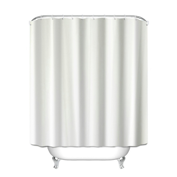 Duschdraperi i polyester 180 x 200 cm Vit