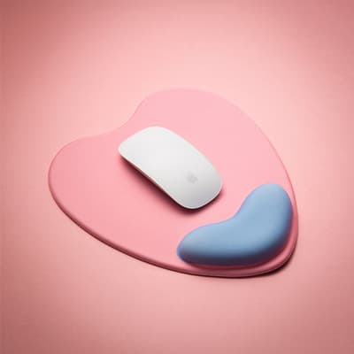 Ergonomisk musematte med håndleddstøtte Gel musematte med håndleddstøtte