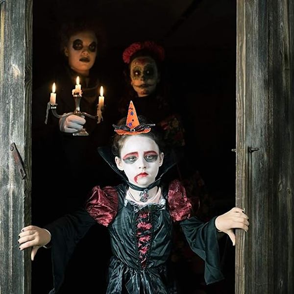 6 Halloween-naamiaisasua Noitapäähine Lapset Tytöt Halloween-panta