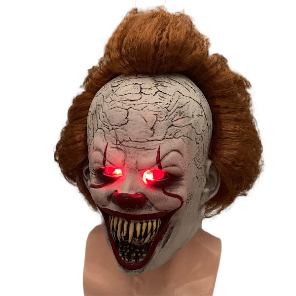 Joker Back To Soul 2 Pennywise Mask LED Ljus Peruk Huvudbonad Skräck