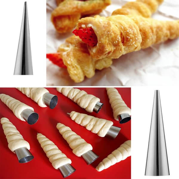 Rostfritt stål konisk dansk rör, Croissant spiralbrödform