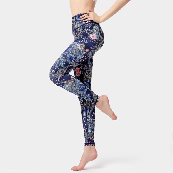 Højtaljede hofteløft yoga træningsfitness leggings - HK267 M