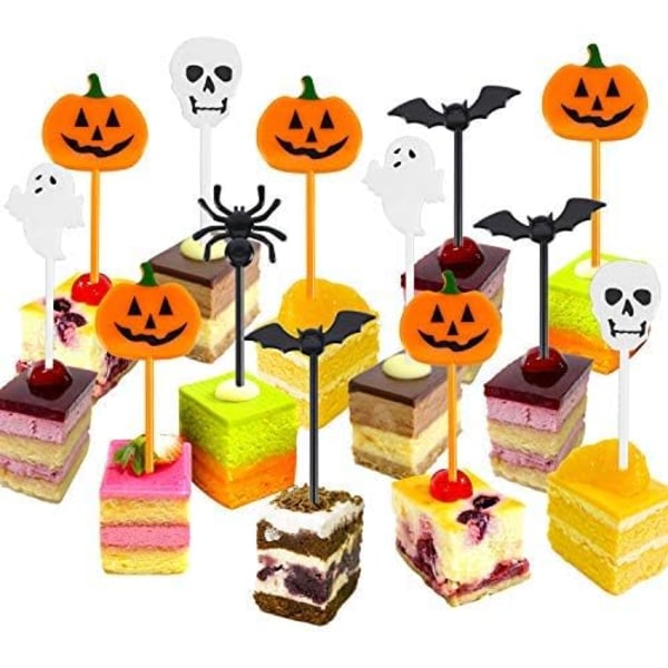 Plastik Halloween Picks Halloween Cupcake Topper Picks Spøgelse Dec