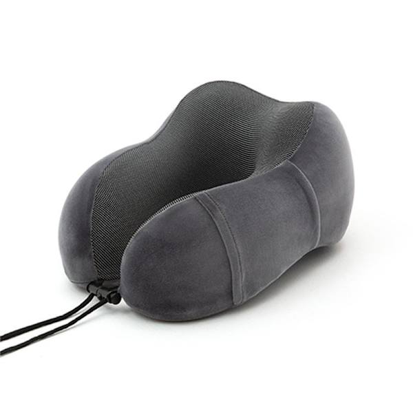 Reiseminneskum nakkepute med oppbevaringspose, 13 farger dark gray