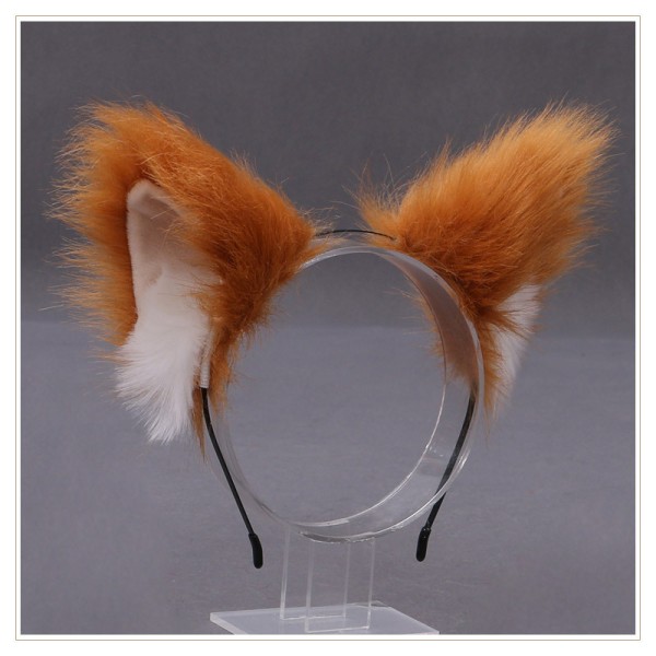 Furry Animal Cat Ears Headband Cat Headpiece Halloween Cosplay P