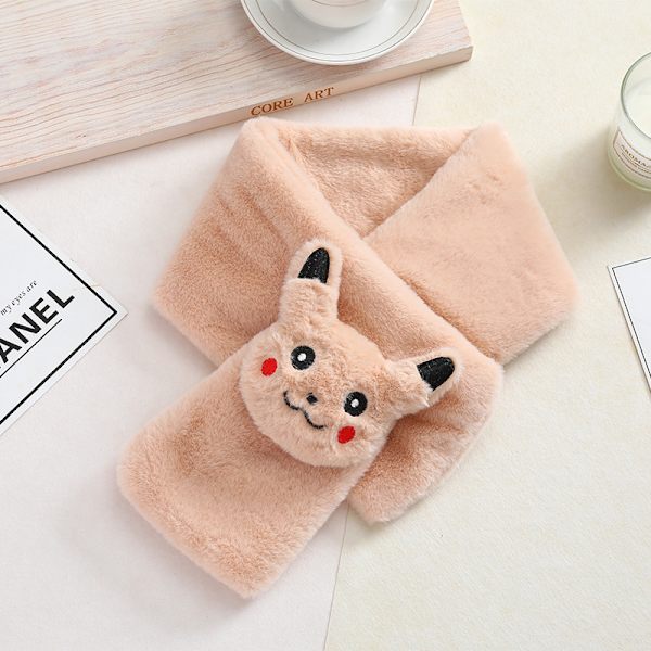 2 keltaista Pikachu-lämpöhuivia lapsille ja lapsille