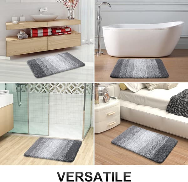 Luksuriøs baderomsmatte, supermyk og absorberende mikrofiber badematte