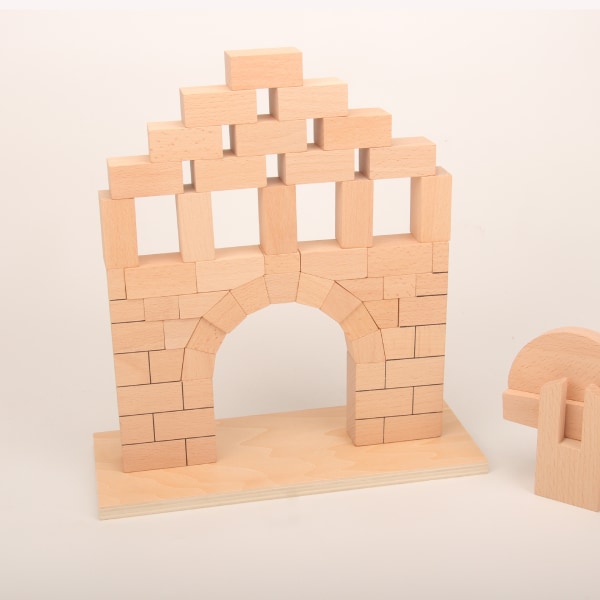 Montessori Teaching Aids Roman Bridge Building Blocks Geometric