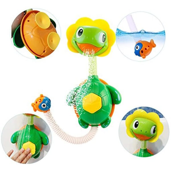Baba Dolly Turtle Baby Badelegetøj Spray Badekar Springvand Legetøj Hånd Sh