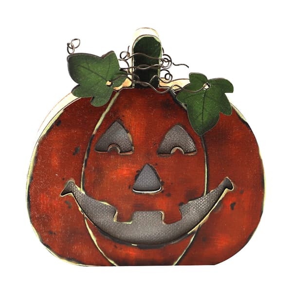 2 stk Halloween Gresskar Lykt i Tre