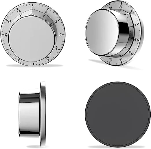 Mekanisk kjøkkentimer, adsorberbar magnetisk timer