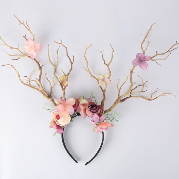 Little Fairy Branch Pannband Mori Series Överdrivna blomma hår
