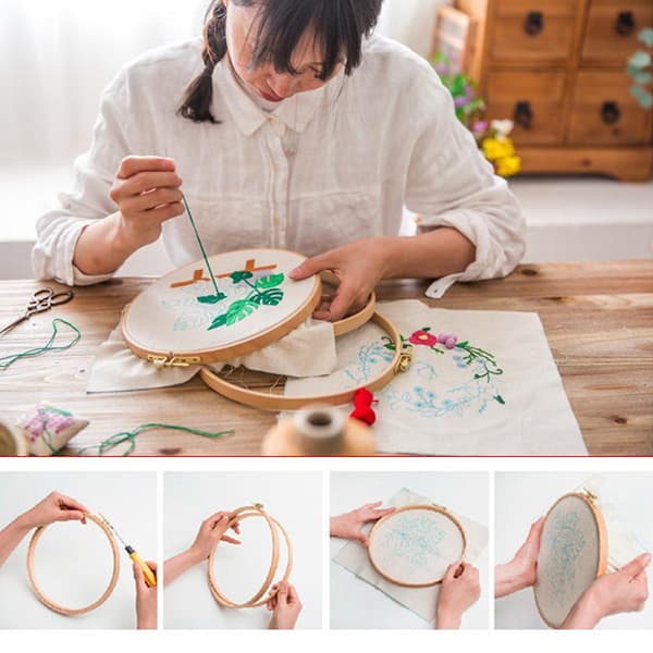 Ett leende till staden, DIY handtryckt broderikit