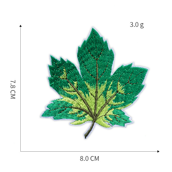 18 stk. Pink Maple Leaf Patch, Blomster Hul Jeans Patch, Butte