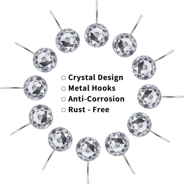 12-pack silver duschdraperi krokar, hållbara vita metallduschkrokar