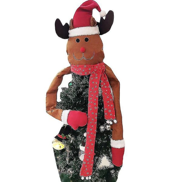 Julgranshatt Topper Prydnad Tomte Snögubbe Älg Dekoration