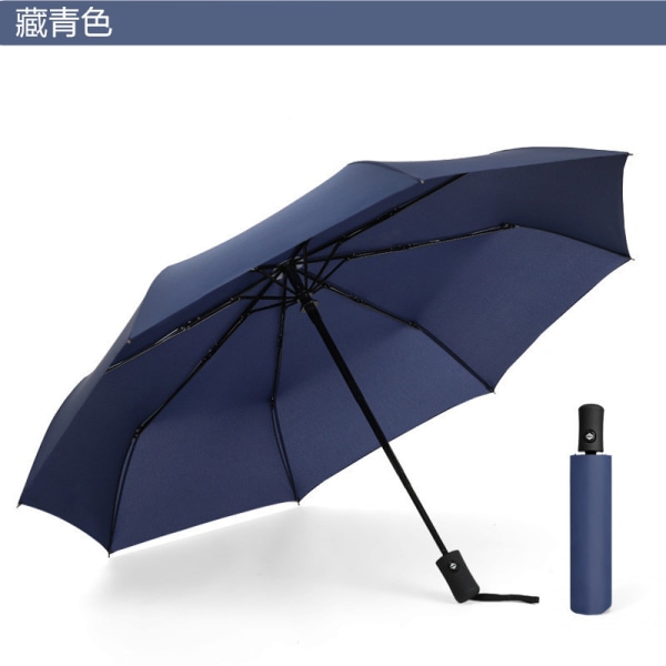 Automatiskt öppet paraply Lätt vikt resehopfällbart paraply navy