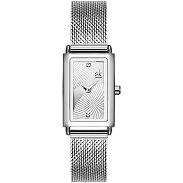 Watch rektangel watch med rostfritt stål Milane