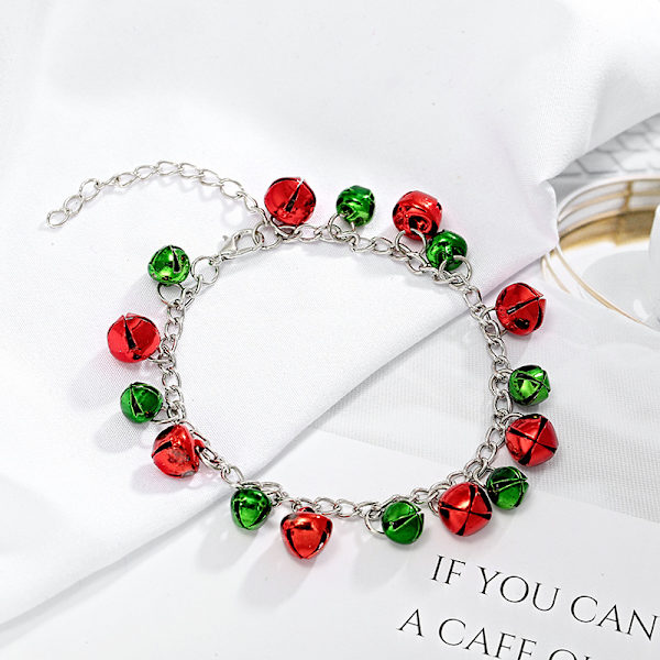 Julsmycken 3-delat halsband set smycken färgglad klocka N