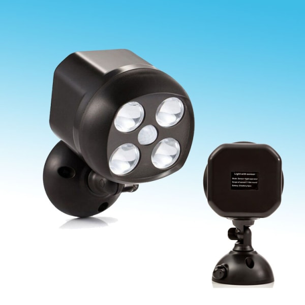 Rörelsesensorlampor, 600 Lumen LED Säkerhetsväggspotlight för