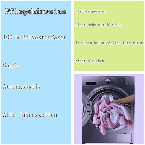 Barneenhjørning Sengetøysett, Rosa Enhjørning Dynetrekk med 2
