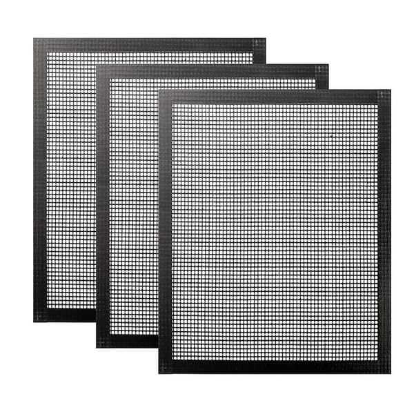 3 stk. Sort Grill Mesh Måt Til Gas Kul Elektrisk Grill