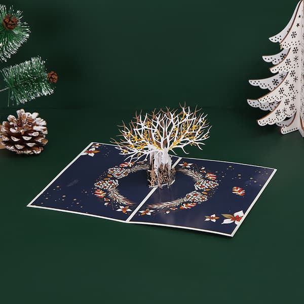 3D julekort, popup julekort, tredimensjonale fo