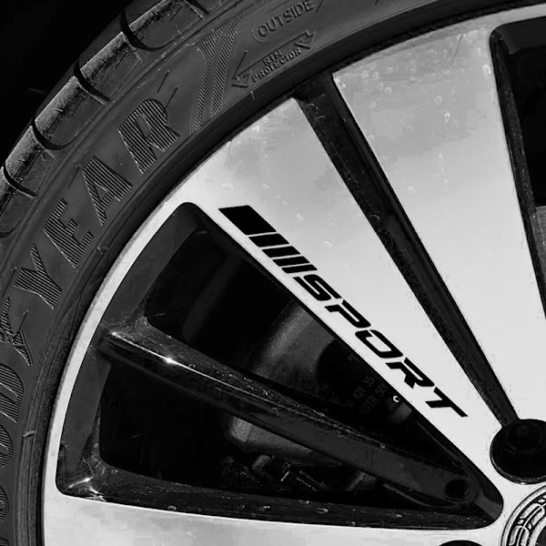 4 kpl Vanteet Vanteet Sport Racing Tarra Raidat Tarrat Embleemi Bumpe