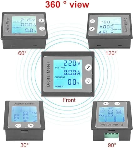 Mini LCD Digital Strømmåler Amperemeter AC 80-260V 100A Volta