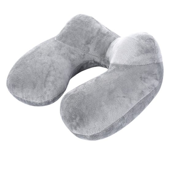 Uppblåsbar Resepudde, 100% Mjuk Sammetsuppblåsbar Nackkudde