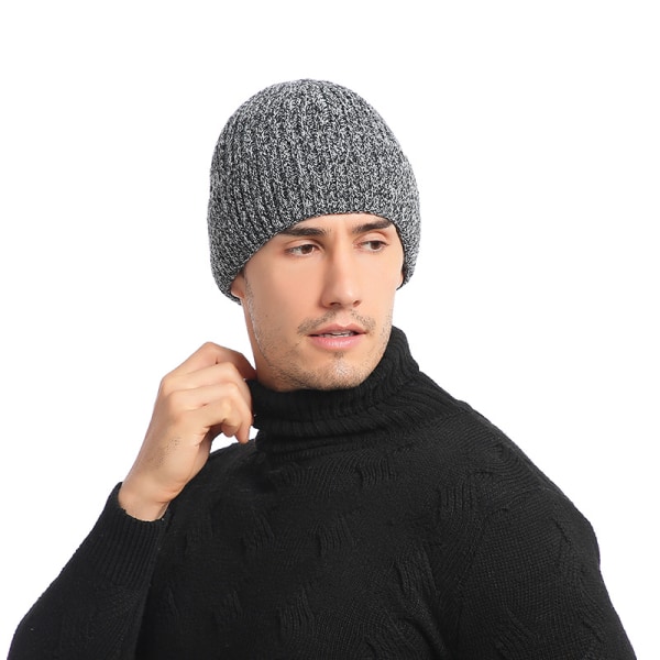 Miesten Beanie-Pipo, Talvipipo Miehille ja Naisille, Lämmin Fleece-Vuorattu, Paksu Neulostu, Trendikäs Kallopipo Miehille - Zhang Qing