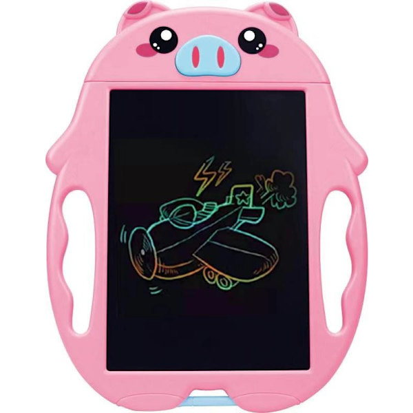 Barns LCD-skrivetavle, tegnetavle, fargerik og viskbar
