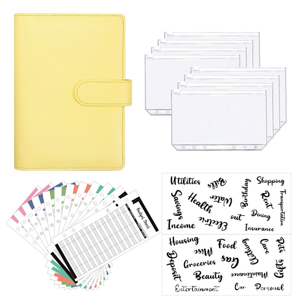 A6 Binder Budget Planner Notebook Covers Folder