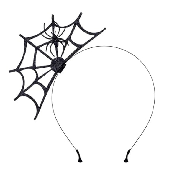Halloween Edderkoppespind Edderkoppespind Halloween Fest Hovedstykke (Sort